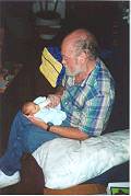 Grampa feeding Timothy